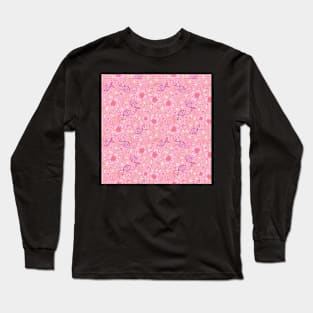 Sakura blooms and fishes Long Sleeve T-Shirt